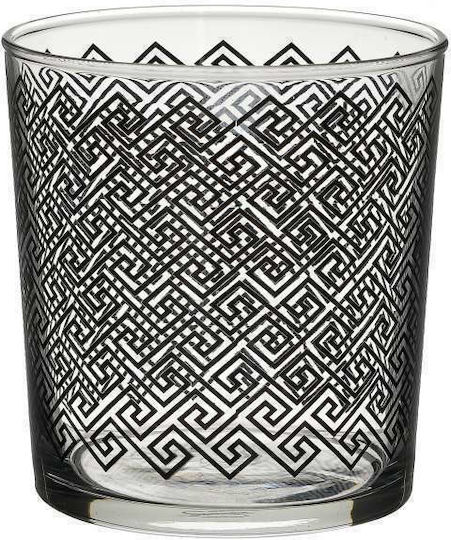 Click Σετ Ποτήρια Ουίσκι Γυάλινα Γκρι 380ml 6τμχ