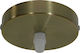 GloboStar Ceiling Rose for Lighting Fixtures DIY Brass F100 in Bronze Color 10803