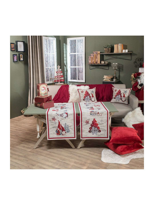 Teoran Christmas Fabric Tablecloth Ornament L140xW45cm