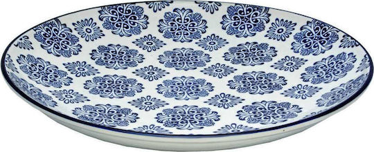 Art et Lumiere Ceramic Decorative Platter Blue 40x40x6.5cm