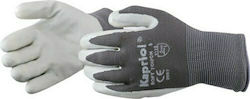 Kapriol Thin Touch Gloves for Work Gray Nitrile...