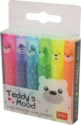 Legami Milano Teddy's Mood Markere de subliniere 5mm Multicolor 6buc