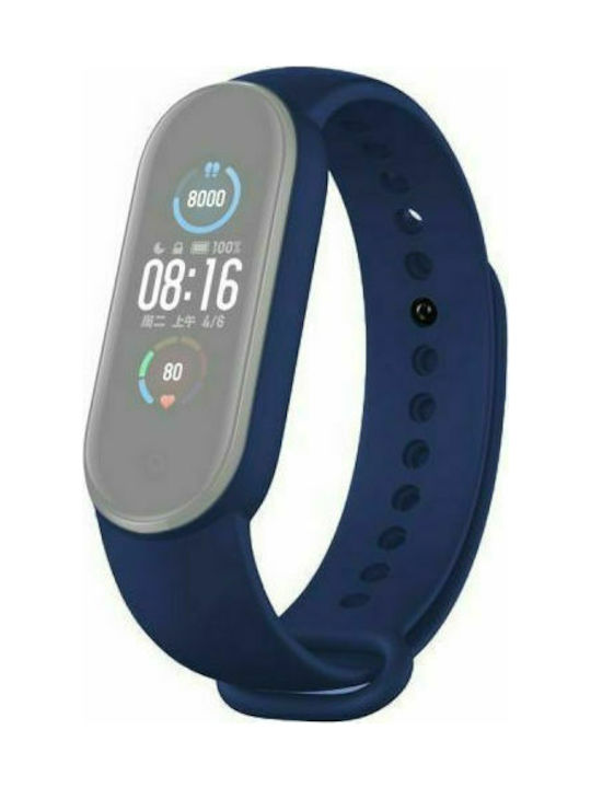 Curea Silicon cu Pin Albastru (Mi Smart Band 5/Mi Smart Band 6) 1005OEMXIBA5bu30