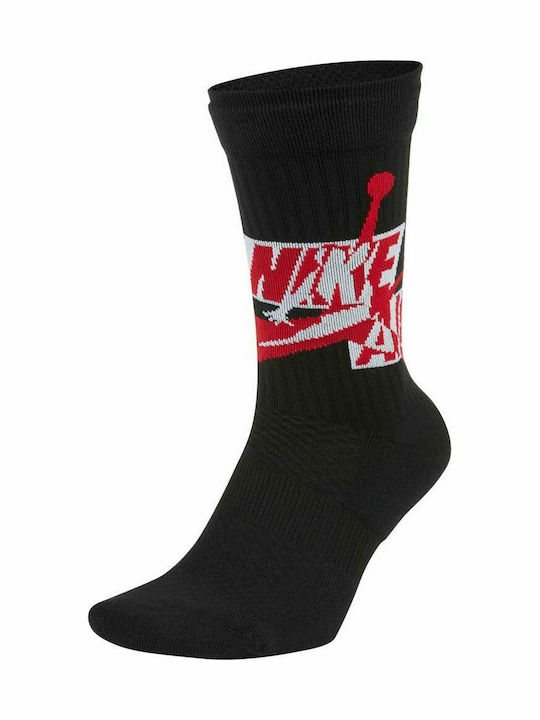 Jordan Legacy Jumpman Athletic Socks Black 1 Pair