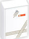 Viometal LTD Γρανάδα 99 Outdoor Mailbox Metallic in White Color 20x6.8x29cm