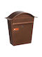 Viometal LTD Βιέννη 5001 Outdoor Mailbox Inox Bronze 35.5x10x37cm