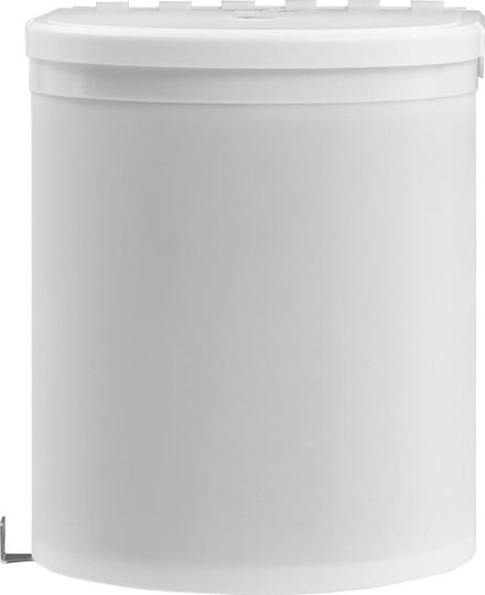 vidaXL Waste Bin for Cabinet Plastic White 12lt