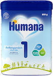 Humana Γάλα σε Σκόνη 1 για 0m+ 800gr