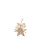 Hanging Ornament Star Plastic Gold with Sequins 10x10cm Set 2pcs