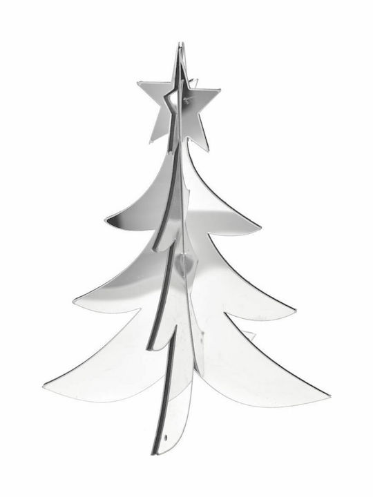 Iliadis Weihnachtsdekoration Baum Dreieckig 20cm Silber