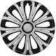 Caravelshop Σετ Τάσια Αυτοκινήτου Avera 14" 4τμχ Ασημί