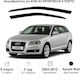 Heko Set of Windbreakers Front Car Dark Fime for Audi A3 2pcs