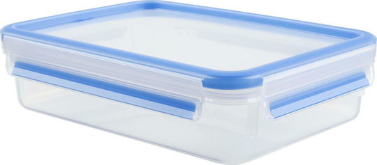 Tefal Microwave Plastic Lunch Box Clip & Close Blue 1200ml