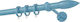Zogometal Metallic Curtain Pole Single Φ25mm 160cm Blue