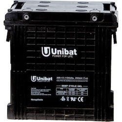 Unibat Μπαταρία 12V 200Ah C100 13-UNB12-200G