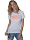 Staff Donna Damen T-shirt Weiß