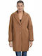 Splendid Women's Short Coat with Buttons Camel
