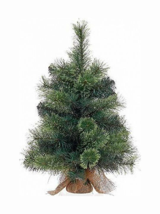 Χριστουγεννιάτικο Δέντρο Πράσινο 60εκ με Βάση Γλάστρα