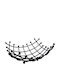 Espiel Fruit Bowl Metallic Black 32x32x13cm