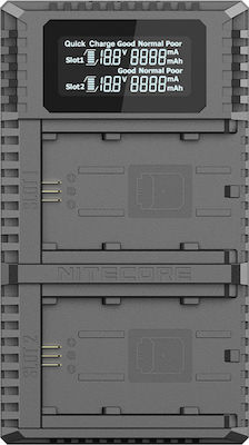 NiteCore Διπλός Φορτιστής Μπαταρίας USN4 Pro Συμβατός με Sony