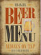 Etoile Schild Beer Menu NN-711-60 1Stück