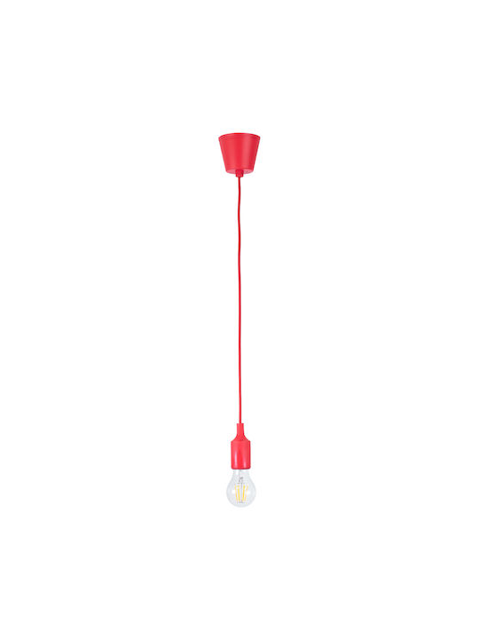 GloboStar Pendant Light Suspension for Socket E27 Red