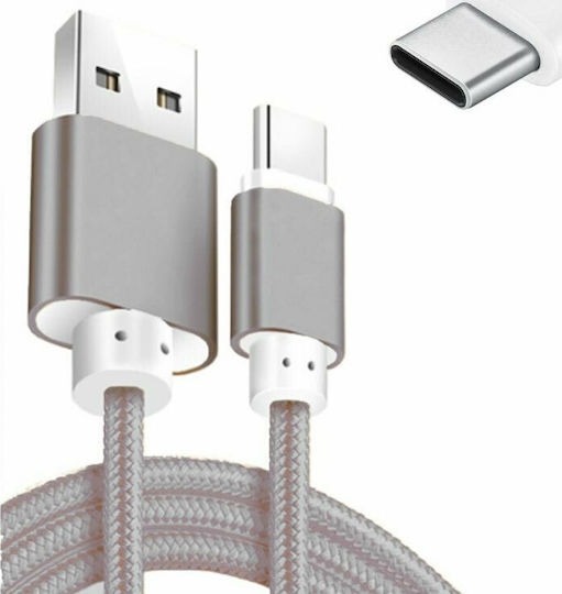 Chengxin Braided USB 2.0 Cable USB-C male - USB-A Γκρι 1.64m