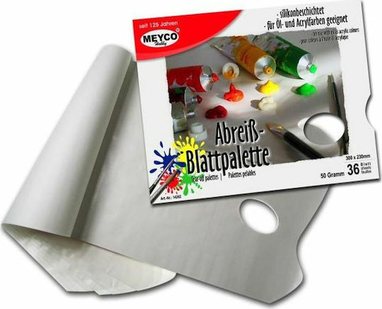 Meyco Paper Paint Palette Paper Paint Palettes 23x30 cm 36 sheets 1pcs