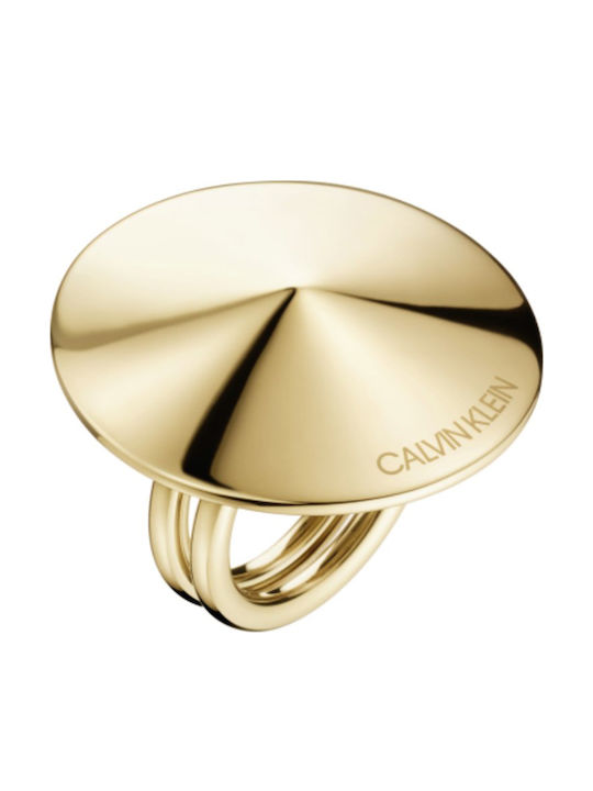 Calvin Klein Damen Ring aus Stahl Vergoldet