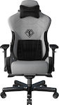 Anda Seat AD12XLLA T-Pro II Υφασμάτινη Καρέκλα Gaming με Ρυθμιζόμενα Μπράτσα Μαύρο/Γκρι