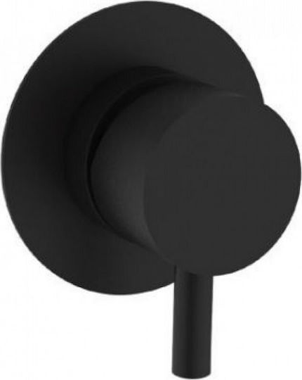 Teorema New Jabil Built-in Faucet Mixer for Shower 1 Exit Black Matt