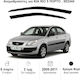 Heko Satz Windabweiser Vordere Dark Fime für Kia Rio 2Stück