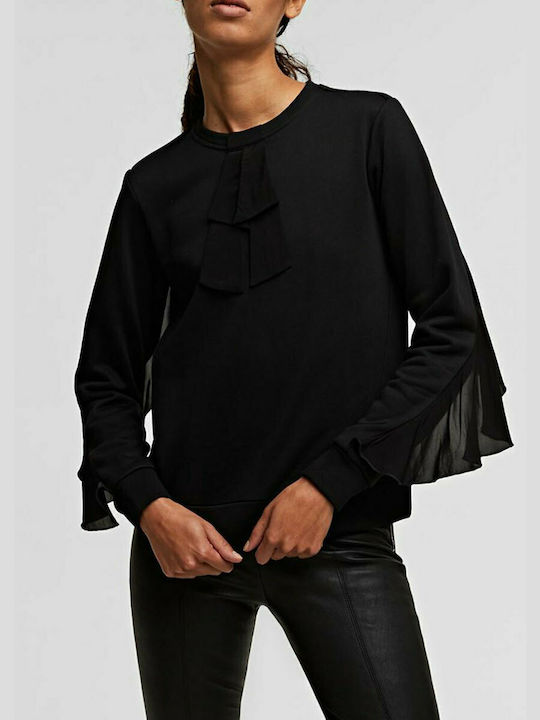 Karl Lagerfeld Women's Sweatshirt Black 206W1808-999