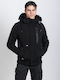 Ice Tech Herren Winter Jacke Bomber Schwarz