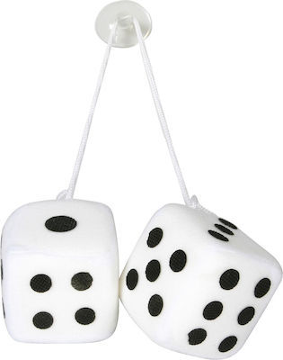 Lampa Decorative Dice of Car White Dice Decoration in White Color 37652