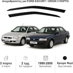 Heko Σετ Ανεμοθραύστες Μπροστινοί Σκούρο Φιμέ για Ford Escort 2τμχ 15201 Heko Σετ Ανεμοθραύστες Μπροστινοί Σκούρο Φιμέ για Ford Escort 2τμχ 15201