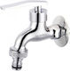 Viospiral Outdoor Faucet Κάνουλα 1/2" Χρωμέ Μισόστροφη με Ροζέτα 39-2630