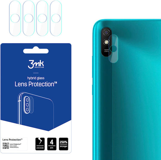 3MK Flexible Glass Lens Kameraschutz Gehärtetes Glas Transparent für das Redmi 9A