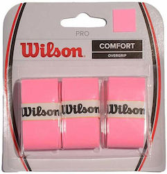 Wilson Pro Comfort Overgrip Roz 3τμχ Wilson Pro Comfort Overgrip Roz 3τμχ