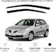 Heko Set of Windbreakers Front Car Dark Fime for Nissan Almera N16 4/5D 2000+ 2pcs