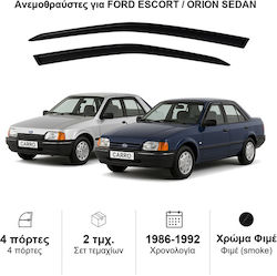 Heko Σετ Ανεμοθραύστες Μπροστινοί Σκούρο Φιμέ για Ford Escort 2τμχ 15210 Heko Σετ Ανεμοθραύστες Μπροστινοί Σκούρο Φιμέ για Ford Escort 2τμχ 15210