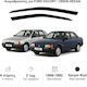 Heko Set of Windbreakers Front Car Dark Fime for Ford Escort 2pcs