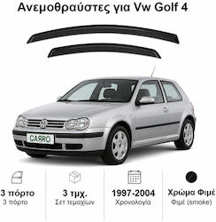 Heko Set Front Dark Fime Car Windbreakers for Volkswagen Golf IV 3D 1997-2004 2 Pieces 31126