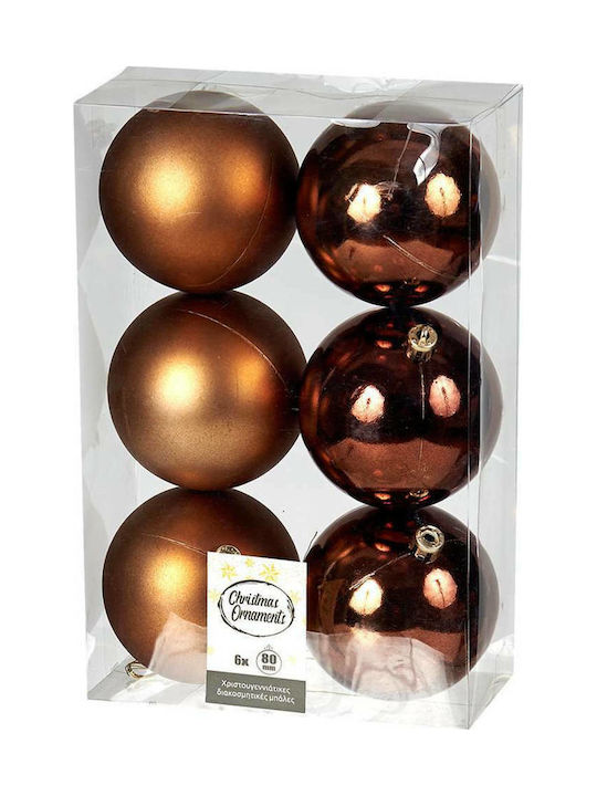 Σετ 6 Μπάλες Πλαστικές 8cm