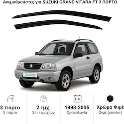 Heko Комплект Предни Автомобилни Ветробрани Тъмно Фими За Suzuki Grand Vitara FT 3D 1999-2005 2 Бройки 28630