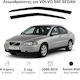 Heko Set of Windbreakers Front Car Dark Fime for Volvo S60 2pcs