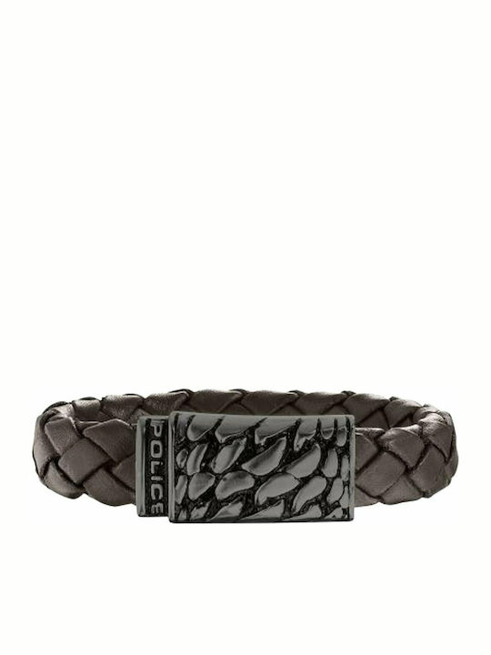 Police Bracelet made of Leather