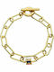 Breeze Bracelet Chain made of Brass Gold Plated with Zircon