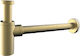 Armando Vicario Kupfer Siphon Spülbecken Gold gebürstetes Gold