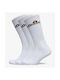 Ellesse SBGA156900 Αθλητικές Κάλτσες Λευκές 3 Ζεύγη